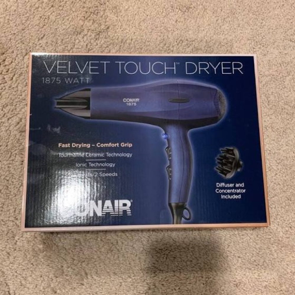 Conair Velvet Touch Dryer - New Hair styling tools